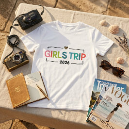 レトロ ガールズトリップ 2026 マッチング バケーションTシャツ Tシャツ