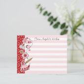 レトロ キッチン レシピ ポストカード (スタンド正面)