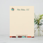 レトロ キッチン 便箋 レターヘッド (スタンド正面)