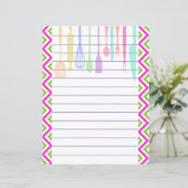 レトロ キッチン 調理器具 ジグザグ チェブロン (スタンド正面)