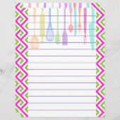 レトロ キッチン 調理器具 ジグザグ チェvron (正面/裏面)