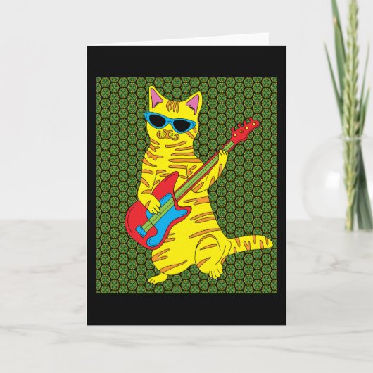 レトロ・キャッ遊ツ・ギター カード (正面)