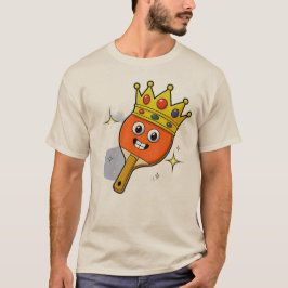 レトロ・キャラクター卓球パドルTシャツ Tシャツ