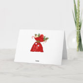 レトロ・キャンディー・ケーン・サンタ シーズンカード (裏面)