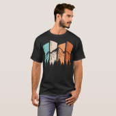 レトロ キャンプ ハイキング 自然 風景 Tシャツ (正面フル)