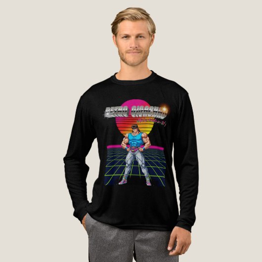 レトロ ギガチャド トライブレンドTシャツ (正面全体)