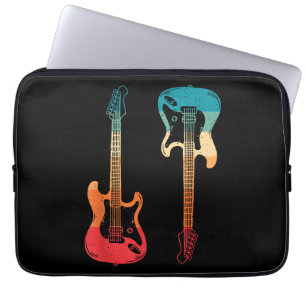 レトロ ギター ギタリスト エレクトリック ベースギター ロック M ラップトップスリーブ
