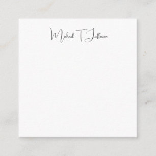 レトロ クラシカル エレガント シンプル プレーン グレー ホワイト エンクロージャーカード