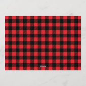 レトロ クラシック クリスマス トラック ラスティック グリーティング (裏面)