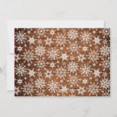 レトロ クラシック ラスティック レッド トラック クリスマス グリーティング (裏面)