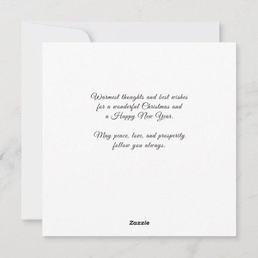 レトロ |クリスマスイブのヴィンテージサンタクロース シーズンカード (裏面)