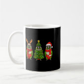 レトロ クリスマス グリーン チーク コヌア サンタ 再 コーヒーマグカップ (左)