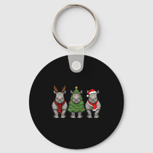 レトロ クリスマス サイ サンタ トナカイ サファリ 動物 キーホルダー