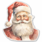 レトロ クリスマス サンタクロース シール (正面)
