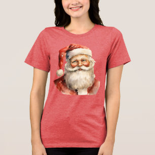 レトロ クリスマス サンタクロース トライブレンドTシャツ