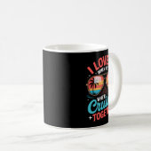 レトロ クルーズ 旅行 一緒に クリスマス コーヒーマグカップ (正面右)