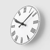 レトロ・クロック・テンプレート – 独自の/カスタム ラウンド壁時計 (傾斜)