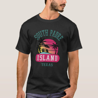 レトロ クール サウス パドレ アイランド オリジナル ビーチ メンズ Tシャツ