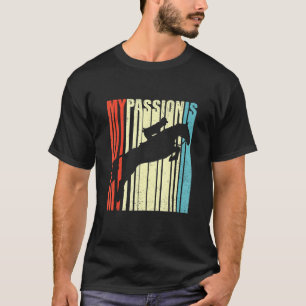 レトロ グラフィック 馬好き 馬術ライダー 馬 Tシャツ