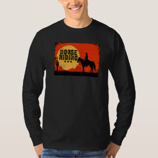 レトロ グラフィック 馬好き 馬術ライダー 馬 Tシャツ