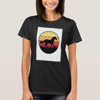 レトロ グラフィック 馬好き 馬術ライダー 馬 Tシャツ
