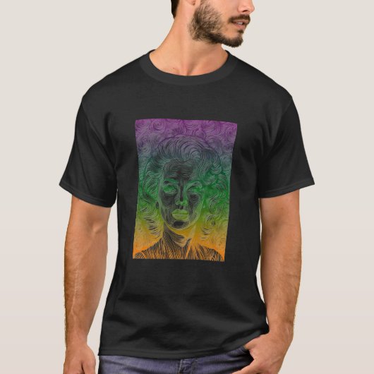 レトロ・グラマー・ガール Tシャツ (正面)