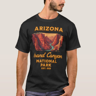 レトロ グランドキャニオン国立公園 アリゾナ Tシャツ