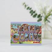 レトロ グランドキャニオン ポストカード (スタンド正面)