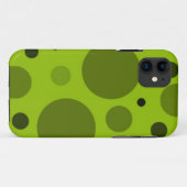 レトロ グリーン ドット Case-Mate iPhoneケース (裏面(横))