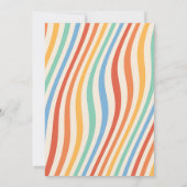 レトロ グルービー ノスタルジア ブライト ウェディング 招待状 (裏面)