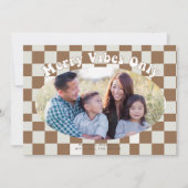 レトロ グルービー メリー ヴィブス オンリー バッファロー プライド柄  招待状 (正面)