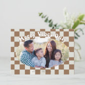 レトロ グルービー メリー ヴィブス オンリー バッファロー プライド柄  招待状 (スタンド正面)