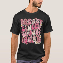 レトロ グルービー 乳がんサポーター フローラル Tシャツ