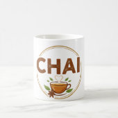 レトロ グルービー TEA タイポグラフィ コーヒー&紅茶 マグ (中央)