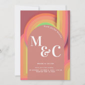 レトロ・グルーヴィー・セブンティーズ・カービィ・ラインズ 招待状 (正面)