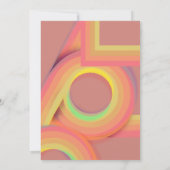 レトロ・グルーヴィー・セブンティーズ・カービィ・ラインズ 招待状 (裏面)