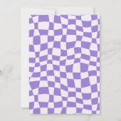 レトロ グルーヴィー ハロウィン 幽霊 パーティー 招待状 (裏面)