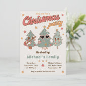 レトロ・グルーヴィー・ヒッピーロッキン'クリスマスツリーパーティー 招待状 (スタンド正面)