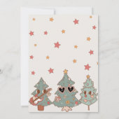 レトロ・グルーヴィー・ヒッピーロッキン'クリスマスツリーパーティー 招待状 (裏面)