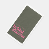 レトロ グルーヴィー ピンク グリーン ブライダル シャワー カスタム (コーナー)