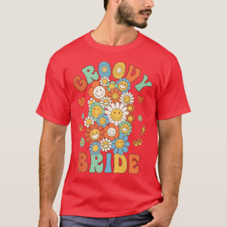 レトロ グルーヴィー ブライド グルーヴィー バースデー パーティー マッチング Tシャツ