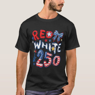 レトロ コケット レッド ホワイト 250周年 1776-2026 Tシャツ