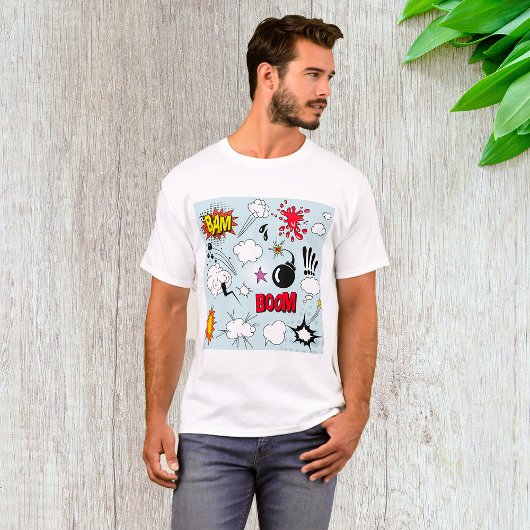 レトロ コミック エクスプロージョン ポップアート Tシャツ
