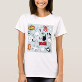 レトロ コミック エクスプロージョン ポップアート Tシャツ (正面)