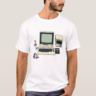 レトロ コモドール64 コンピュータ (伝説) Tシャツ