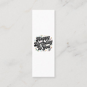 レトロ コンフェティ 誕生日 コーリングカード