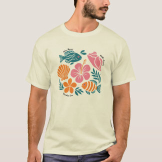 レトロ コースト サマー アイランドパラダイス Tシャツ