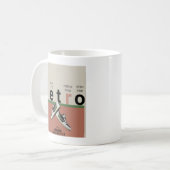 レトロ コーヒーマグカップ (正面左)