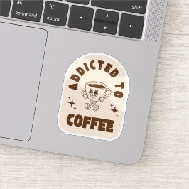 レトロ コーヒー中毒 シール