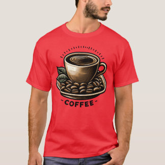 レトロ コーヒー好き Tシャツ